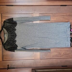 Grey knee length dress